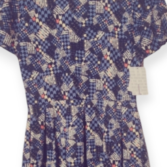 Blue Patterned Amelia Dress - Picture 2 of 2